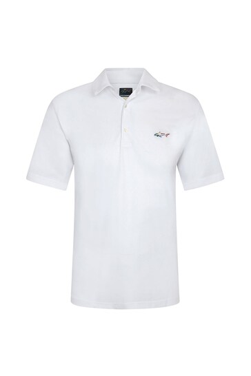 Greg Norman White Shark Logo Polo Shirt