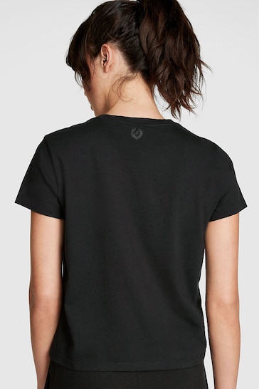 Victoria's Secret PINK Pure Black Short Sleeve Dreamer T-Shirt