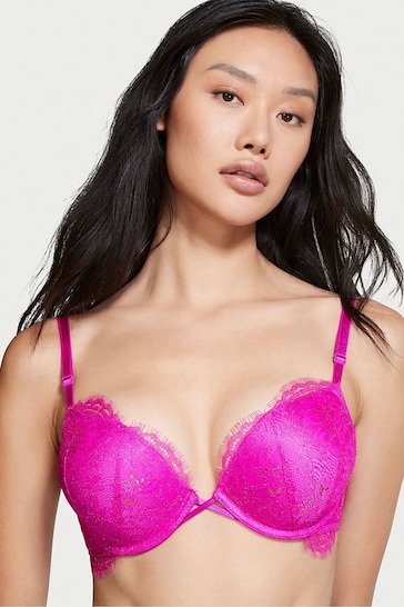 Buy Victoria's Secret Very Fuschia Pink Bombshell AddCups Lace