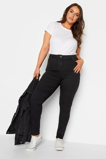 Yours Curve Black Skinny Stretch AVA Jeans