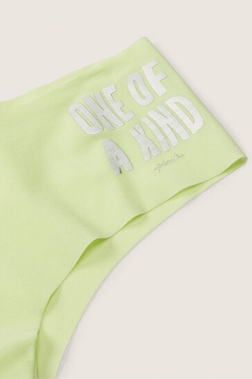 Victoria's Secret PINK Icy Lime Green No Show Cheeky Knickers