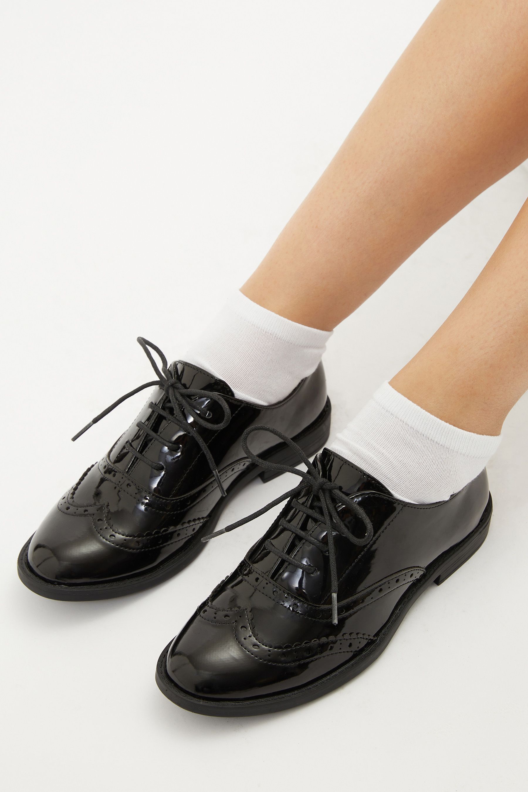 Asos black brogues womens online