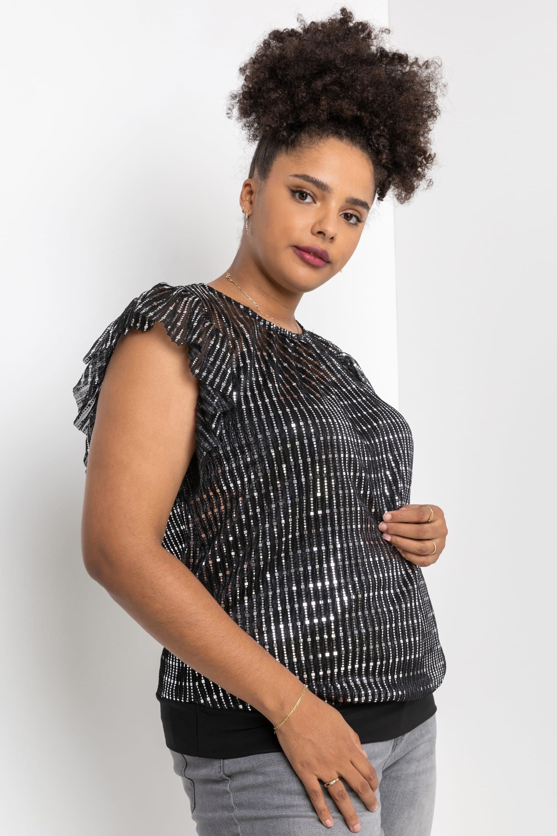 blouson sleeveless top