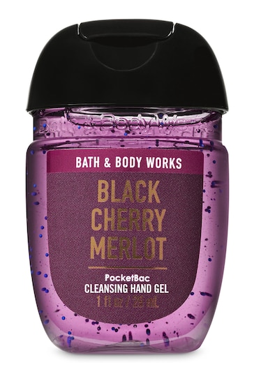 Bath & Body Works Black Cherry Merlot PocketBac Cleansing Hand Gel 1 fl oz / 29 mL