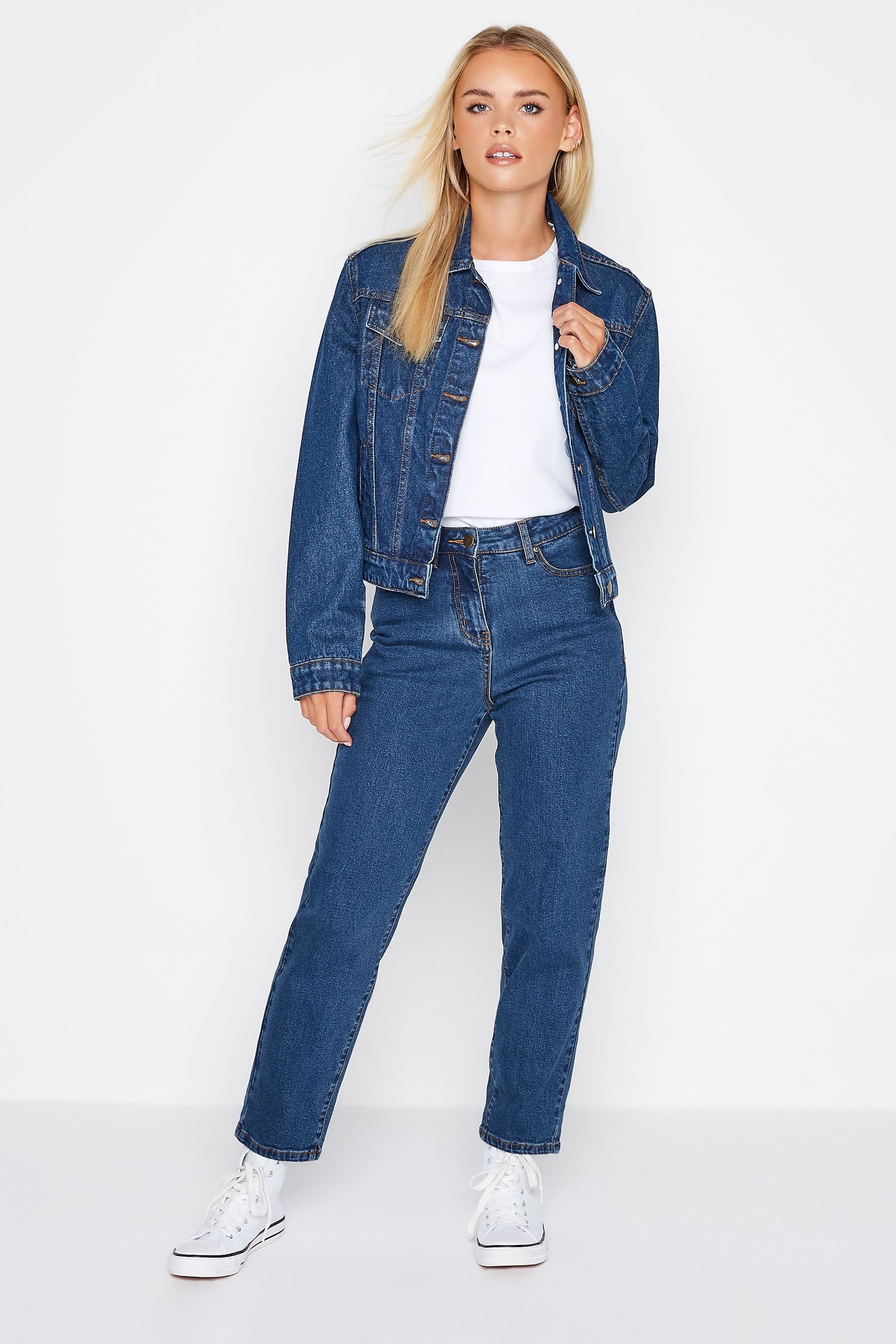Buy PixieGirl Petite Blue Mom Jeans from the Next UK online shop