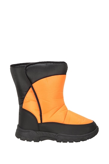 Mountain Warehouse Orange Kids Caribou Fleece lined Snow Boot