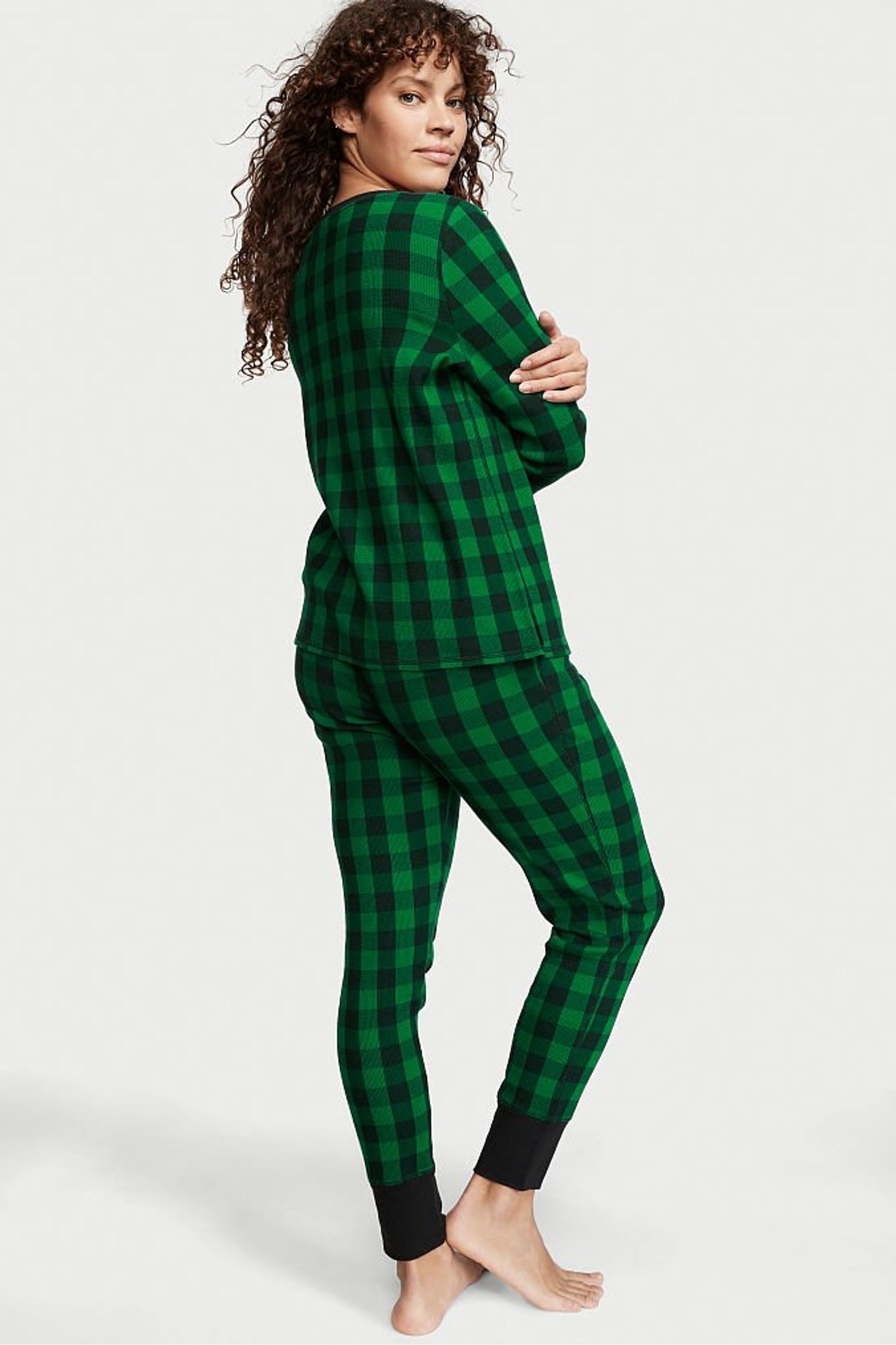 Green best sale thermal pajamas