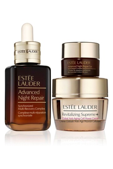 Estée Lauder Night time Necessities Repair + Firm + Hydrate Gift Set (Worth £86)