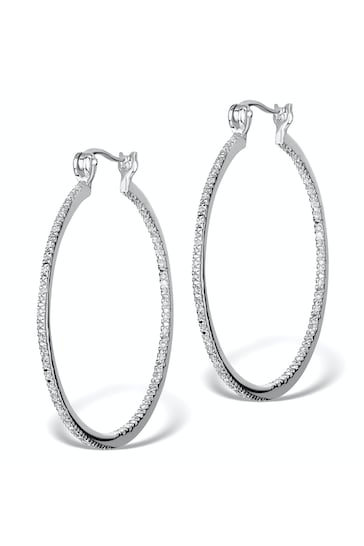 The Diamond Store White 0.25ct Lab Diamond Hoop Earring
