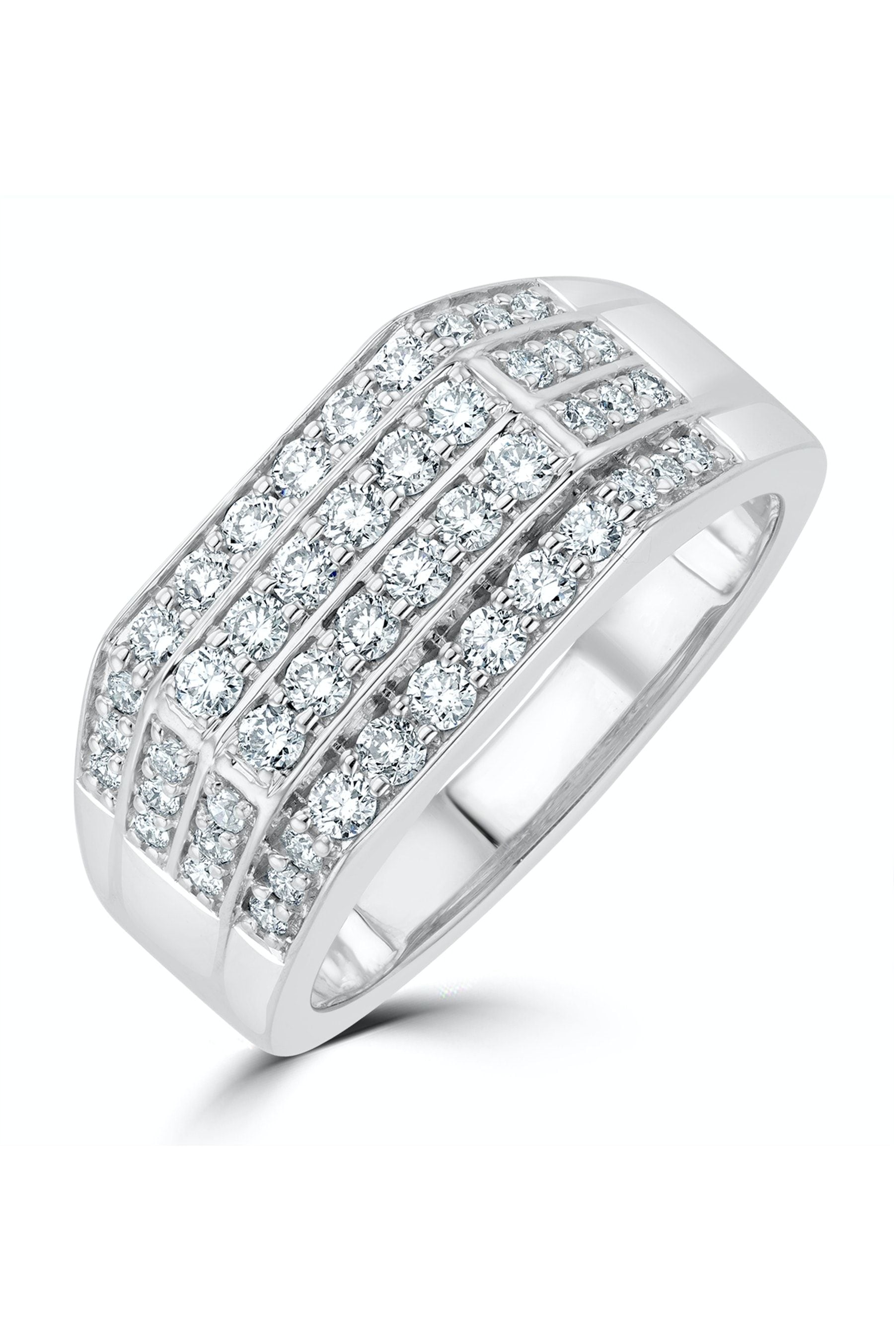 Diamond encrusted ring mens discount