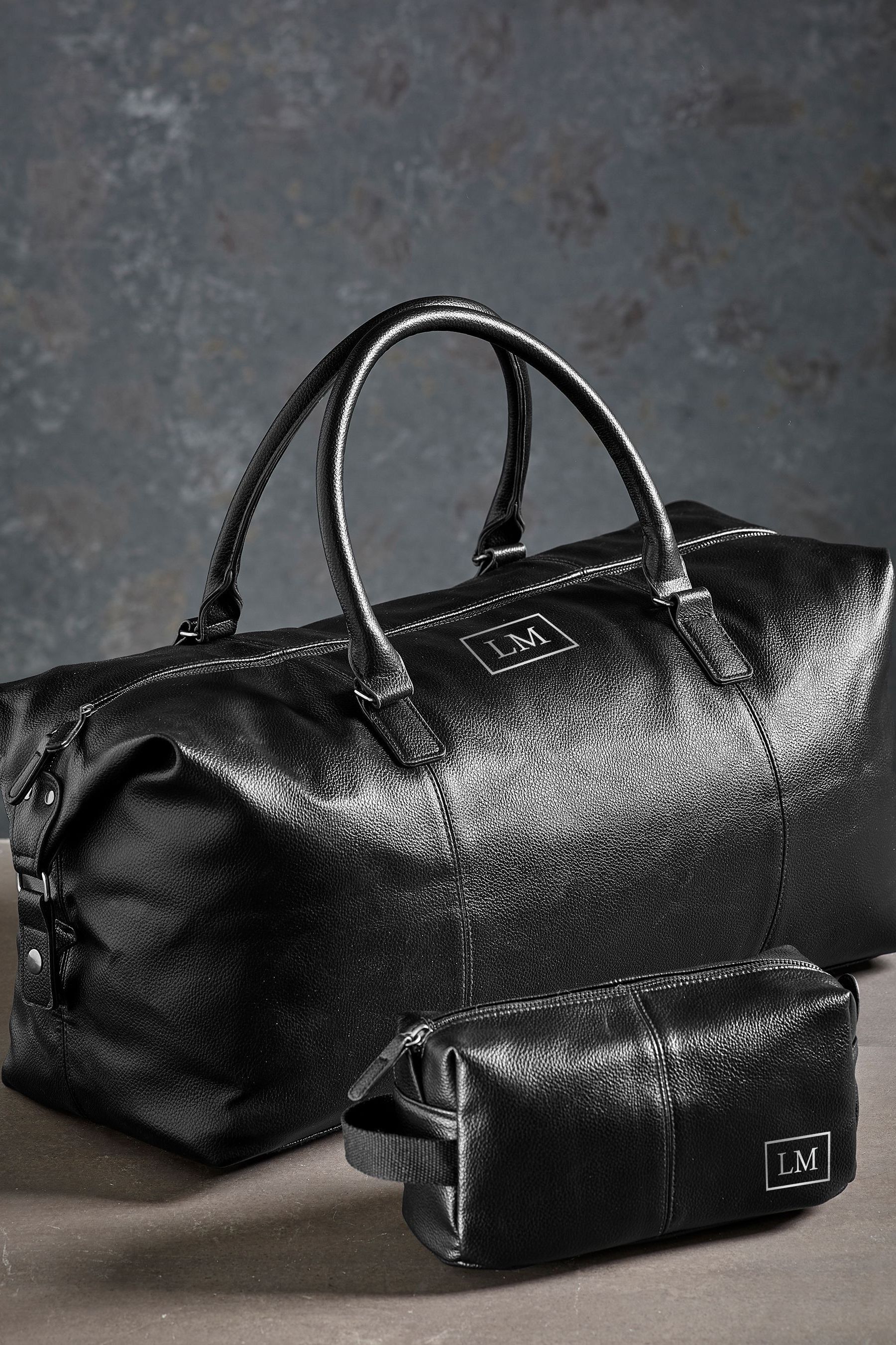 Mens leather hotsell luggage sets