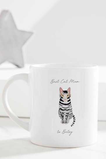 Personalised Best Cat Mum Mug by The Gift Collective