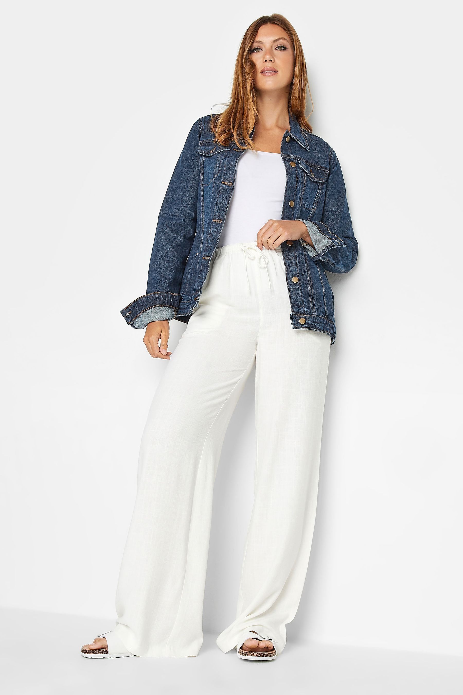 Women's tall denim jean jacket on sale