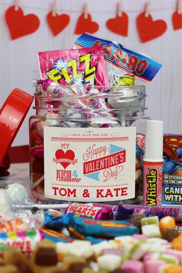 Personalised Be My Valentine Sweet Jar by Great Gifts