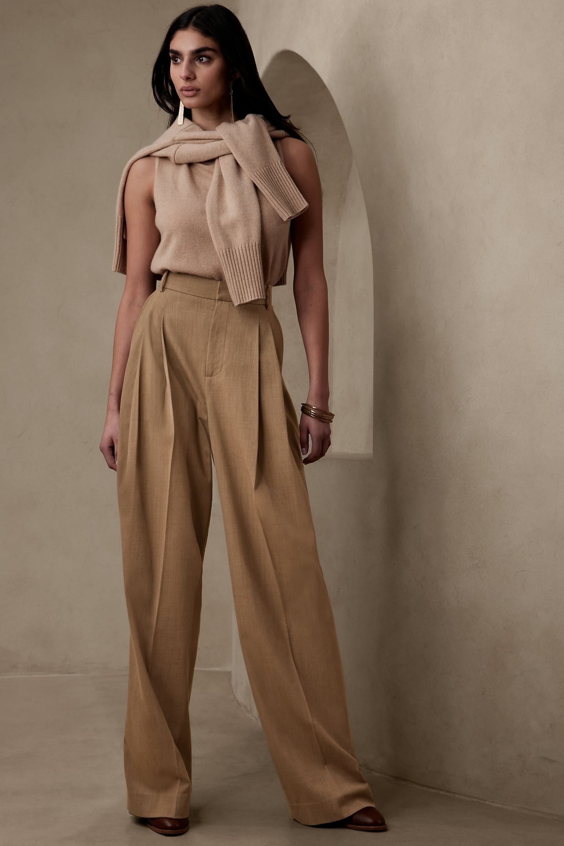 Banana republic wide discount leg crop pants