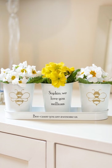 Personalised Bee Tray and Pots by Jonny's Sister