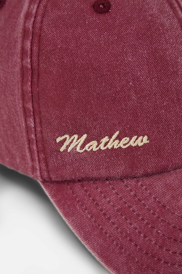 Personalised Vintage Washed Baseball Cap by Dollymix