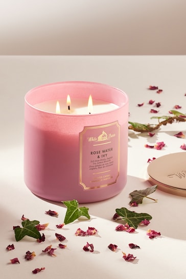 Bath & Body Works Rosewater And Ivy 3-Wick Candle 14.5 oz / 411 g