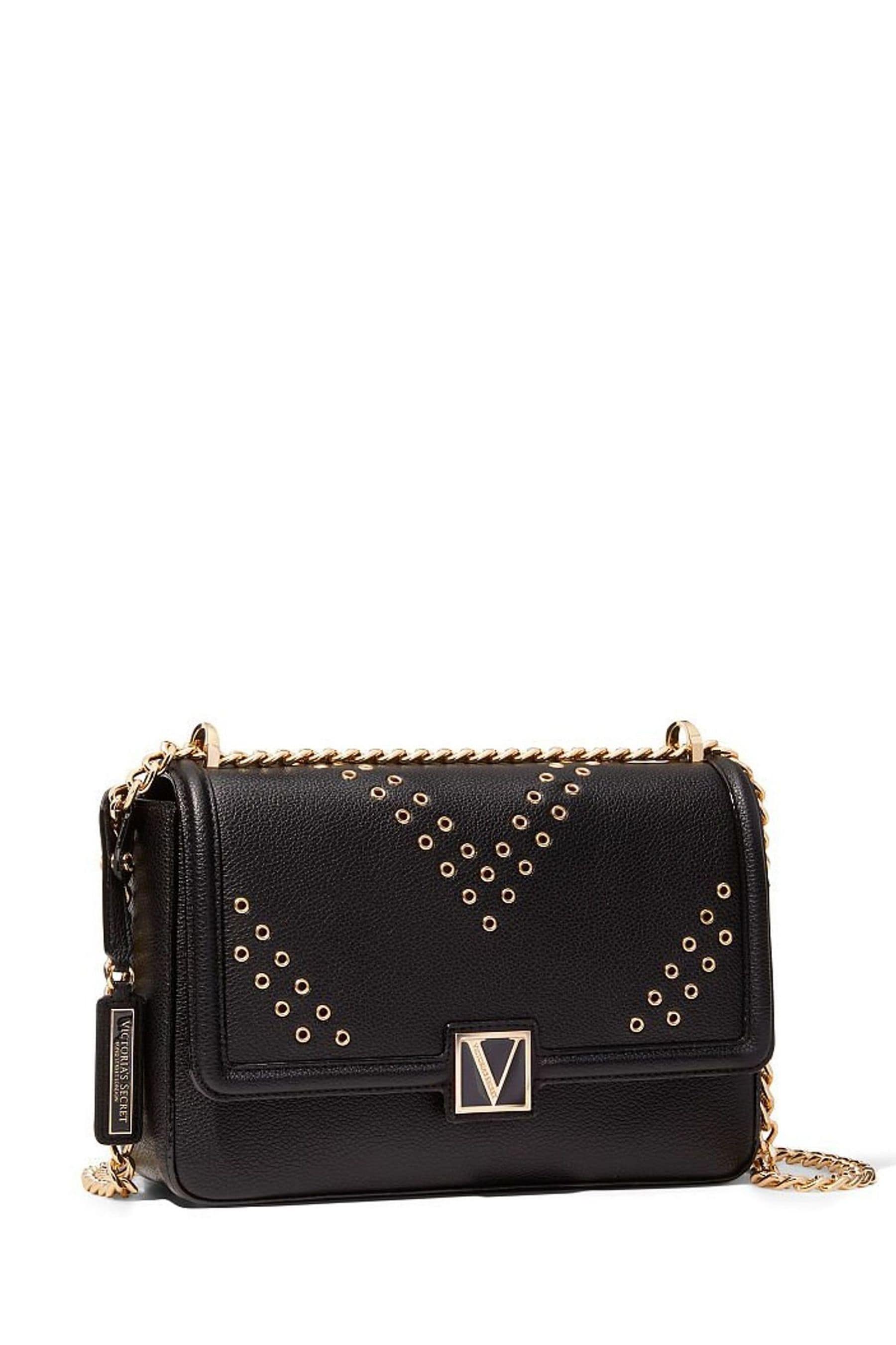 Buy Victoria s Secret Black Grommet Medium Shoulder Bag from the Next UK online shop