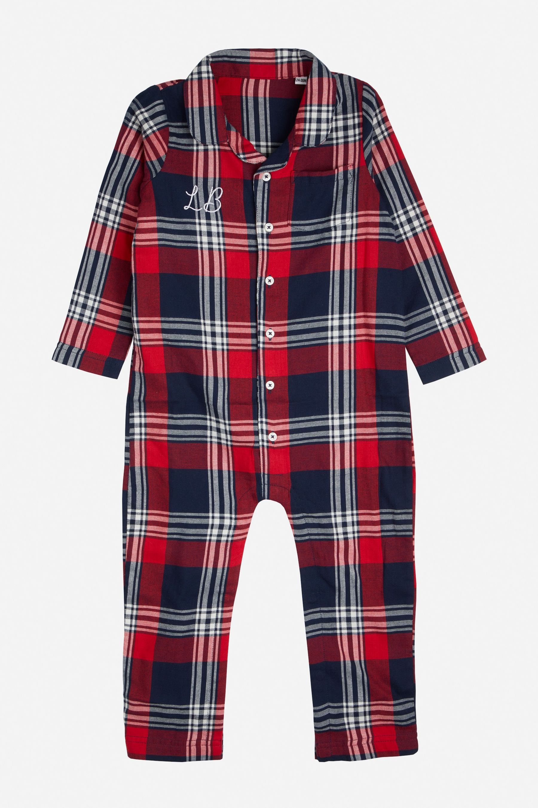 Baby sales tartan pyjamas