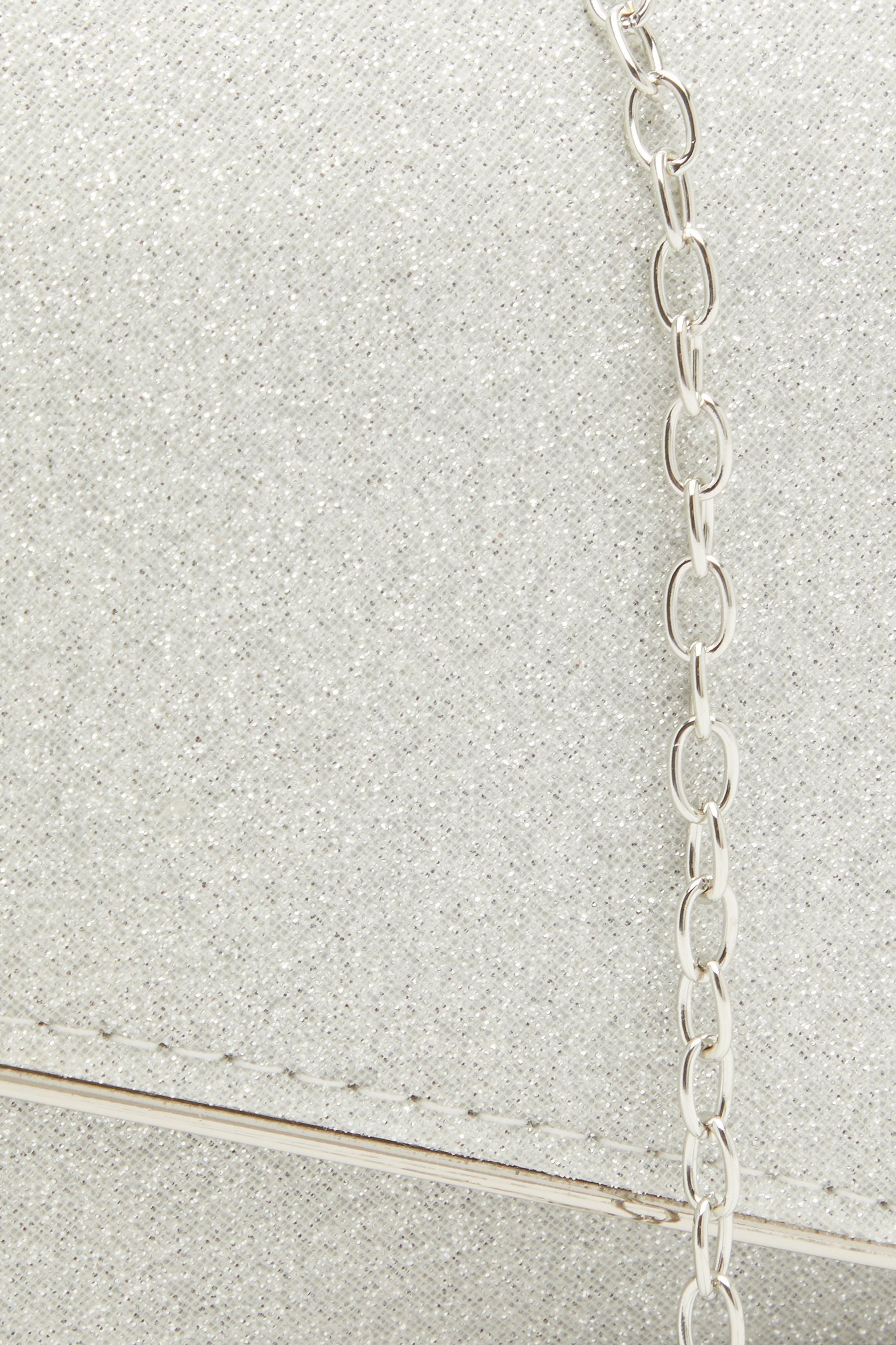 Tesco silver clutch bag sales