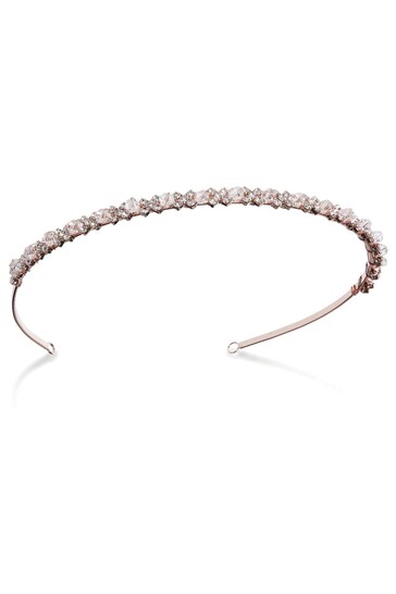 Buy Ivory & Co Rose Gold Evie Crystal Dainty Band from the Next UK ...