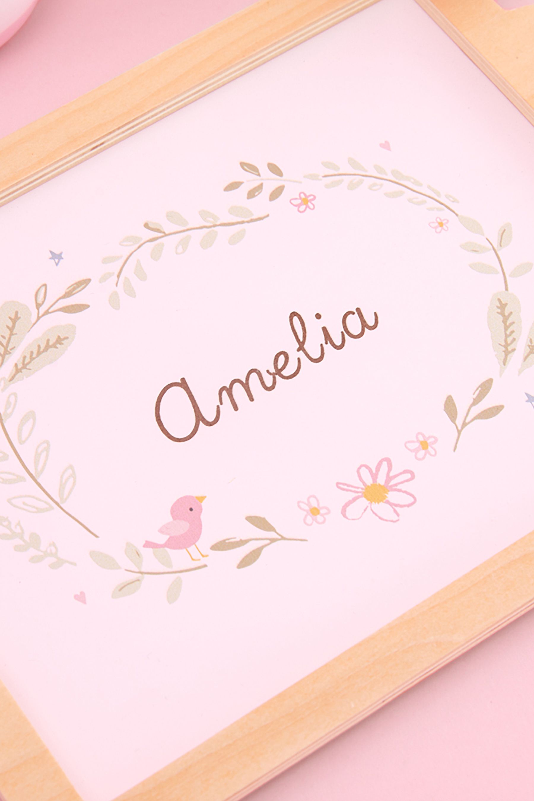 Buy Personalised Pink Wooden Tea Set Toy by My 1st Years from the