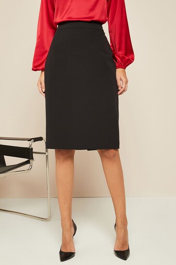 Friends Like These Black Tailored Pencil Skirt