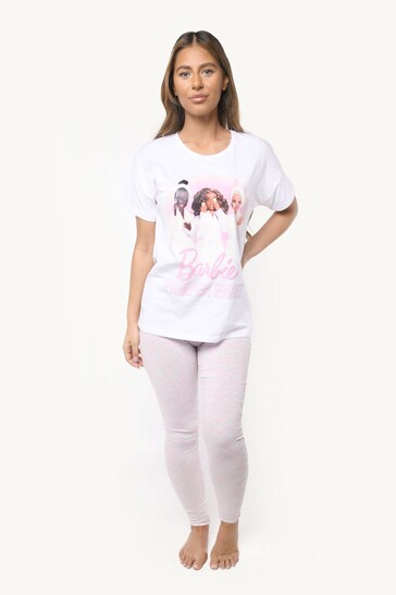 Brand Threads Pink Barbie Ladies BCI Cotton Pyjamas Sizes XS - XL