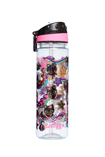 Smiggle Black/ Pink Hey There Drink Bottle