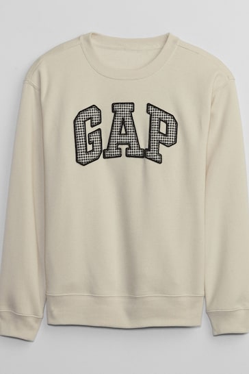 Buy Gap Cream Relaxed Original Logo Sweatshirt from the Next UK online shop