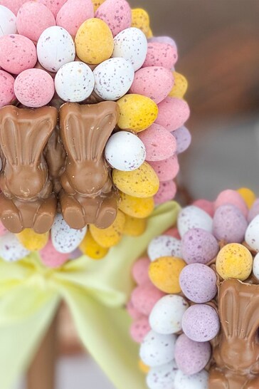 Personalised Cadbury Mini Egg and Malteaser Bunny Tree by Sweet Trees