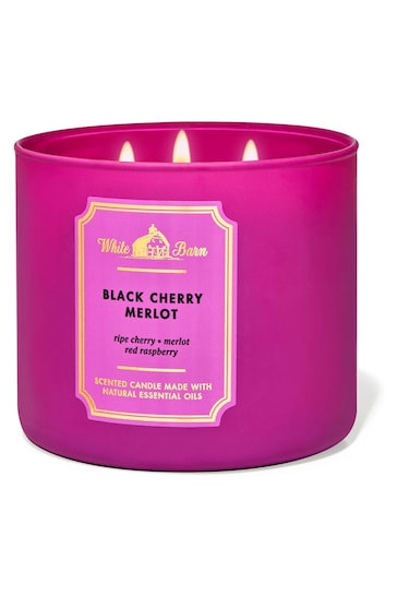 Bath & Body Works Black Cherry Merlot 3-Wick Candle 14.5 oz / 411 g