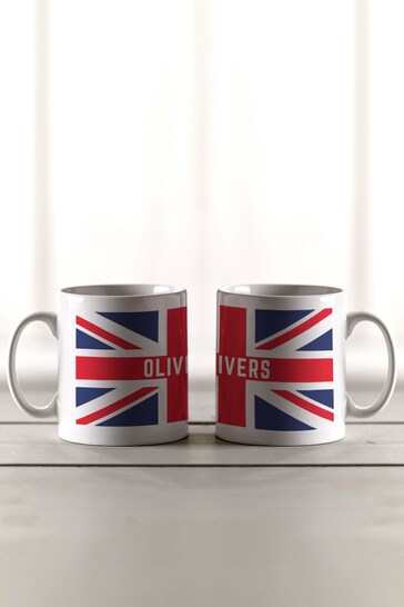 Personalised Union Jack Mug by Loveabode