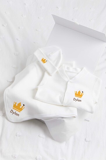 Personalised Crown Starter Pack Gift Set by Molly & Monty