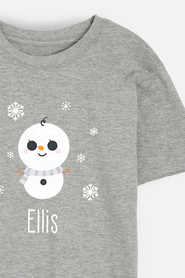 Personalised Christmas Snowman Toddler Pyjamas by Dollymix
