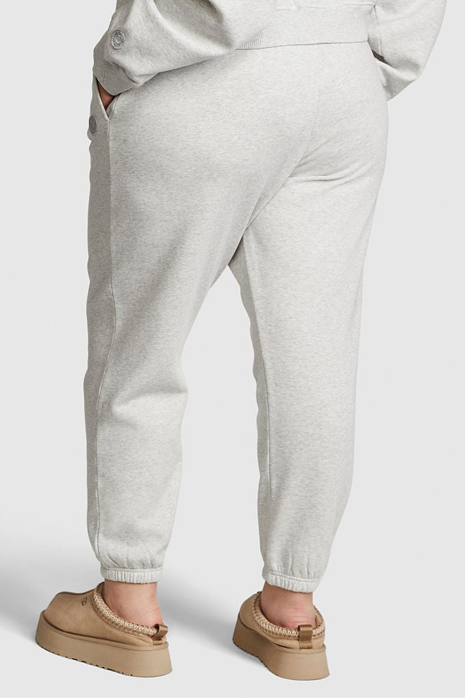 Pink grey sweatpants clearance