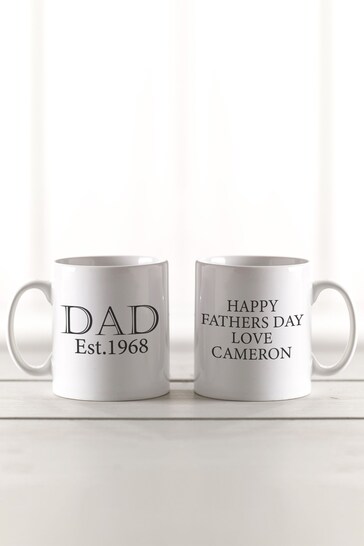 Personalised Established Dad Mug by Loveabode