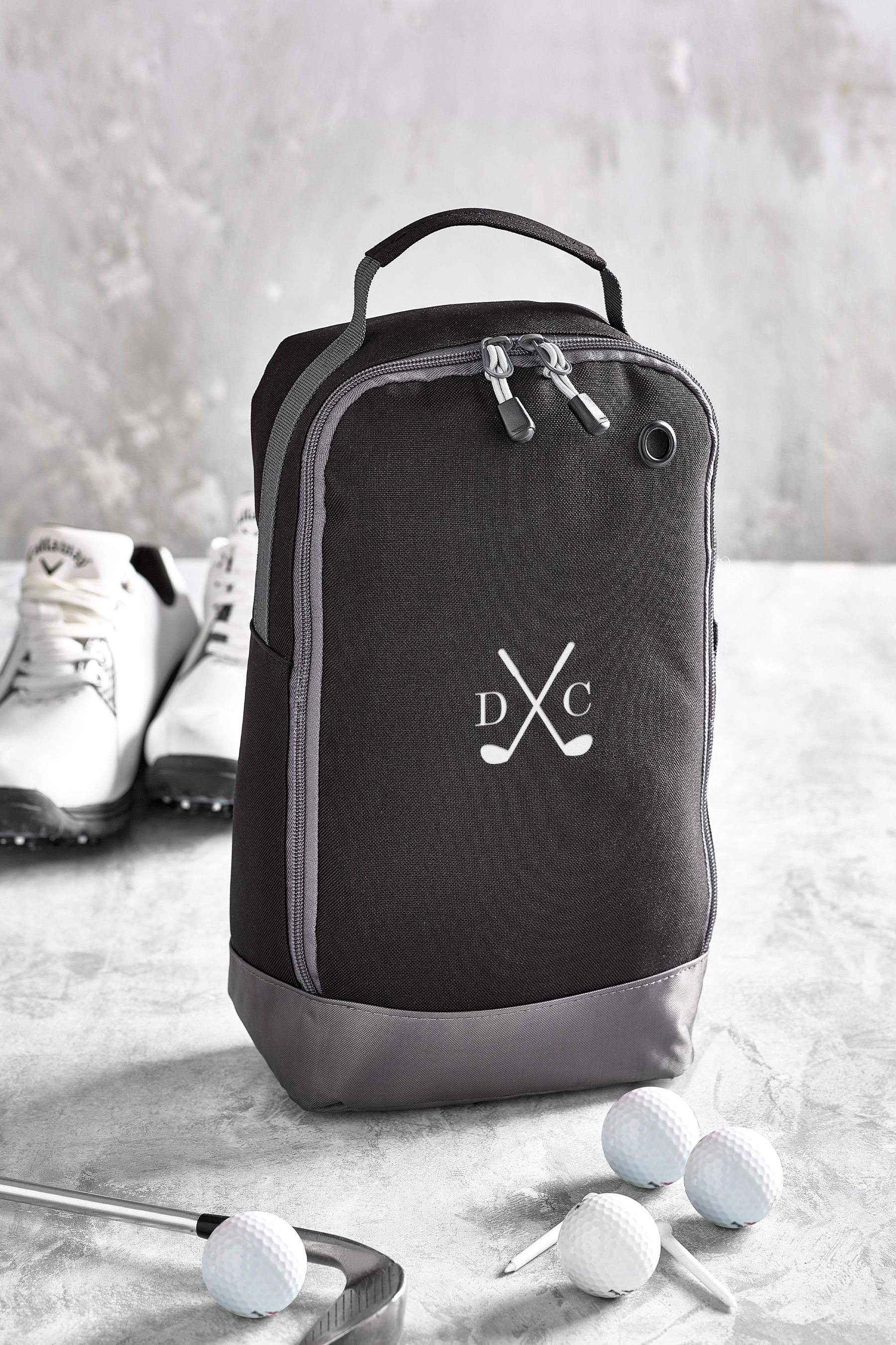 Personalised golf shoe bags uk store