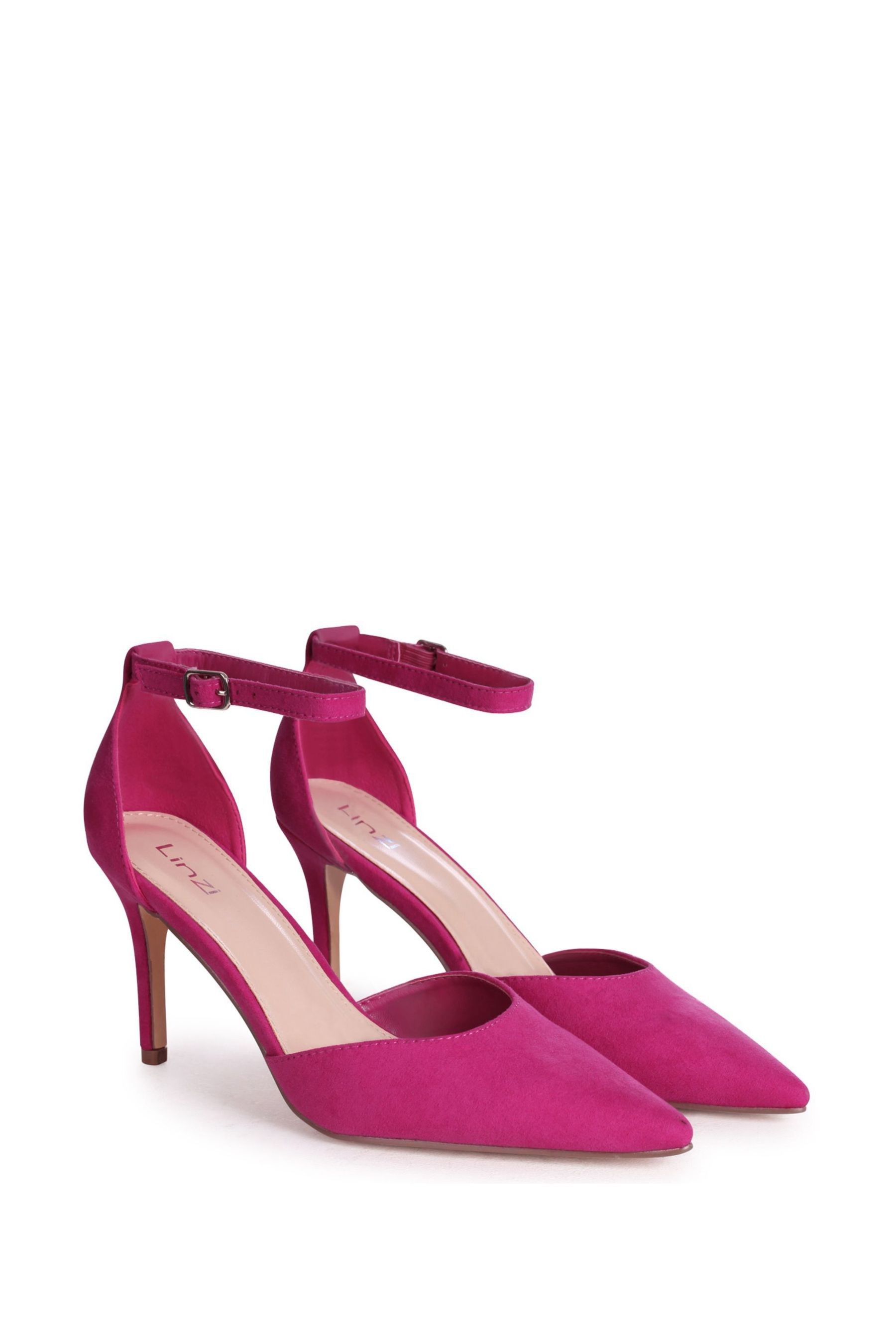 Multi color online ankle strap heels