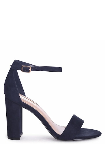 Linzi Blue Nelly Barely There Block Heel