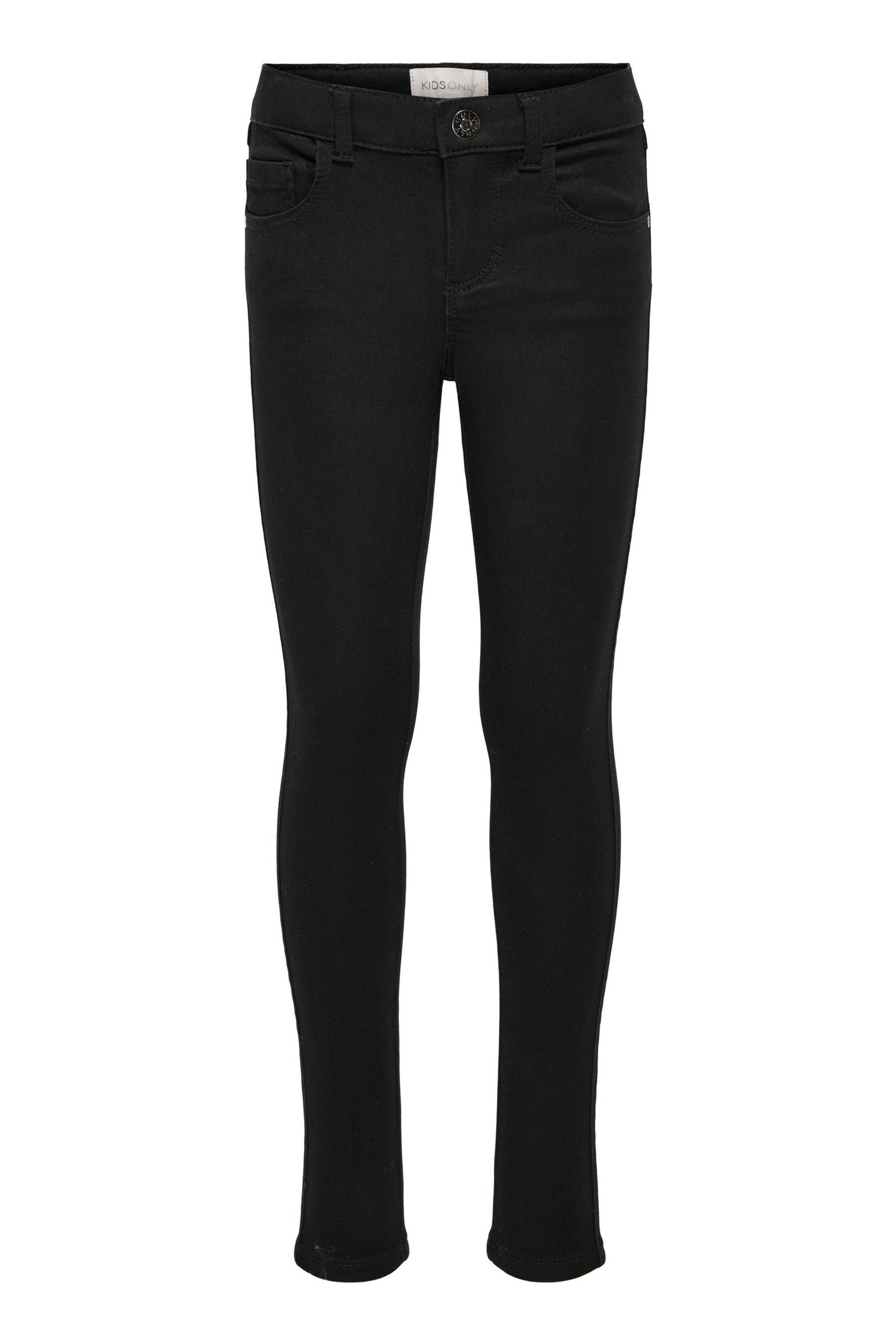 ONLY KIDS Black Skinny Jeans With Adjustable Waistband