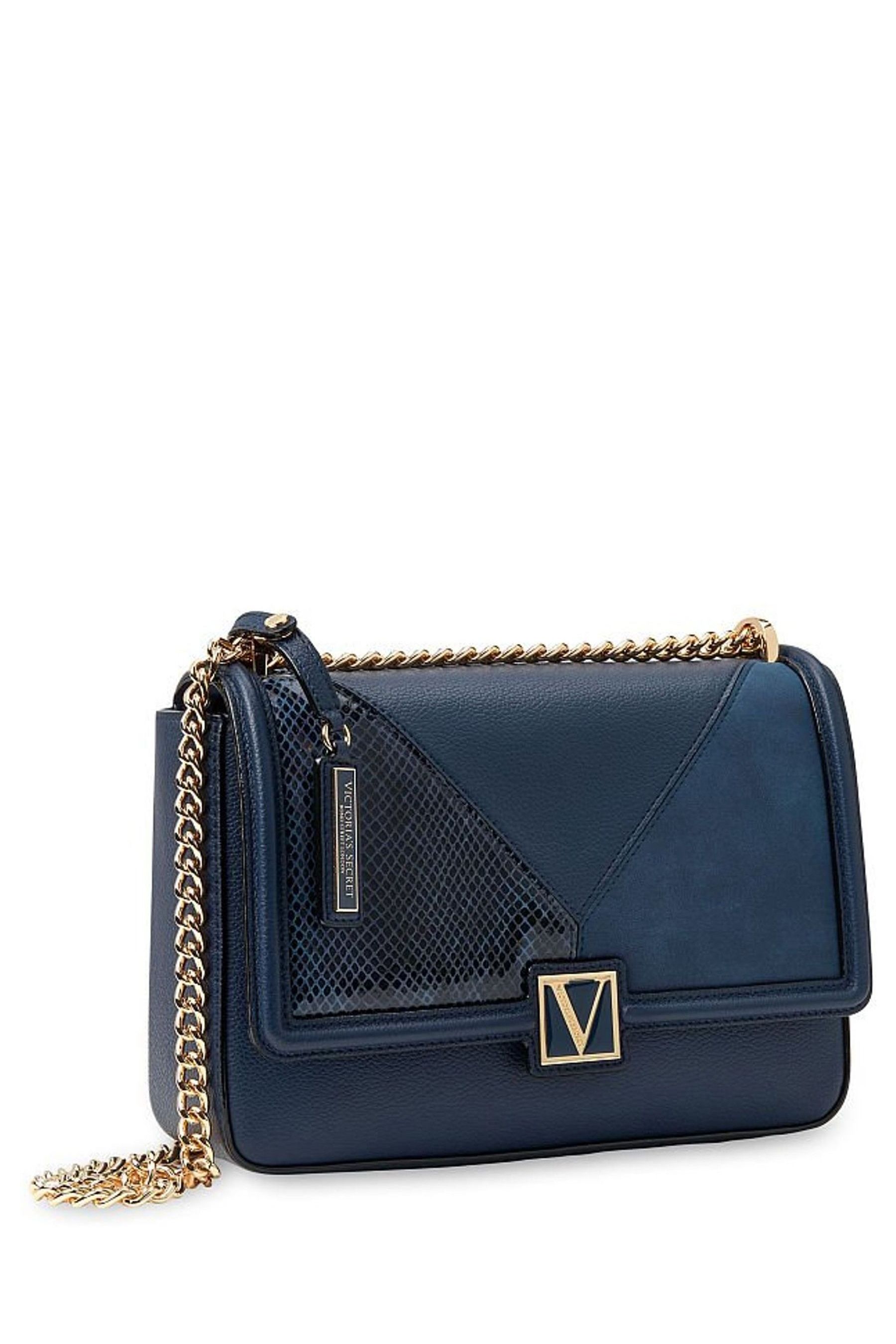 Victoria s Secret Midnight Blue Victoria Medium Shoulder Bag