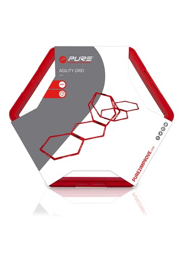Pure 2 Improve Red Hexagon Agility Grid