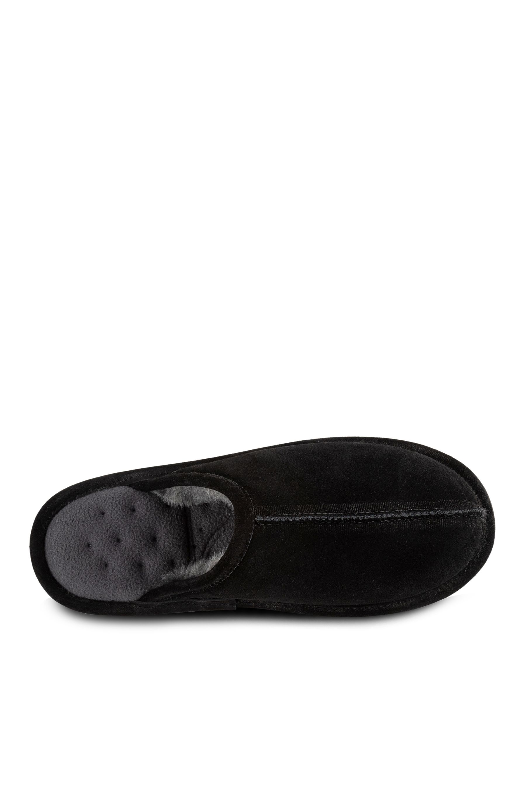 Mens black suede clearance slippers