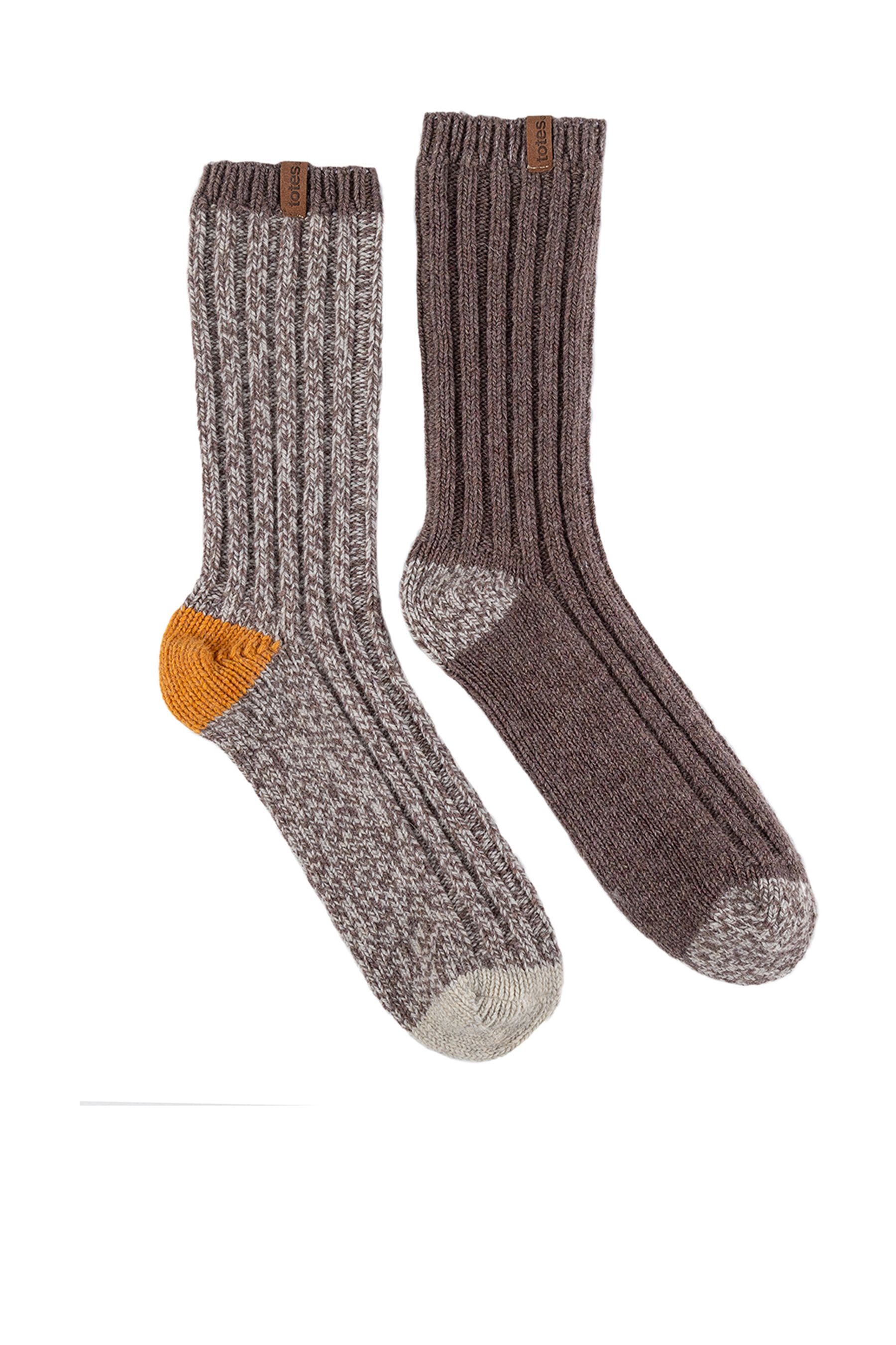 Totes Twin Pack Thermal Wool Boot Socks 