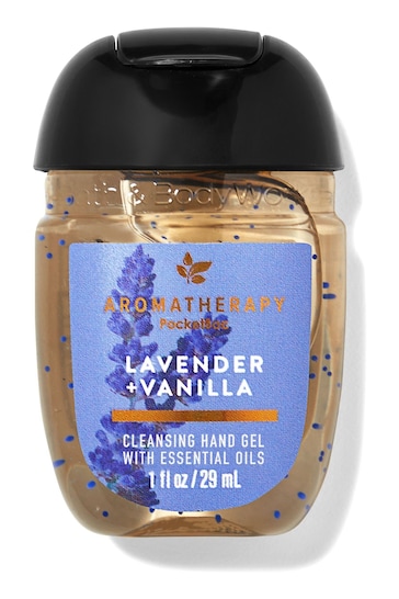 Bath & Body Works Lavender Vanilla Cleansing Hand Sanitiser Gel 1 fl oz / 29 mL Each