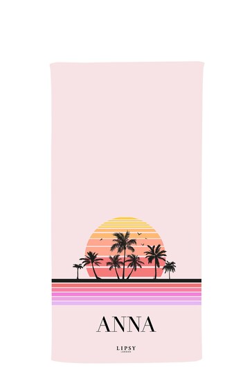 Personalised Lipsy  Beach Towel