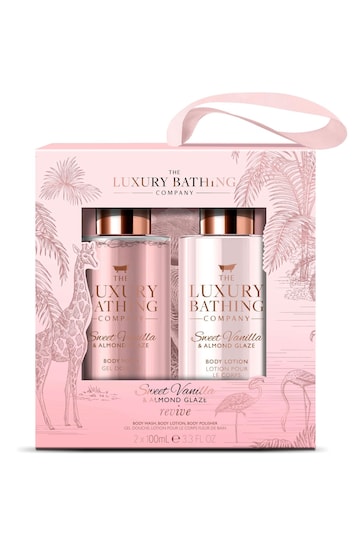 The Luxury Bathing Company Sweet Vanilla  Almond Glaze Revive Set