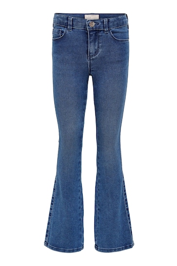 ONLY KIDS Blue Flare Leg Jeans With Adjustable Waist